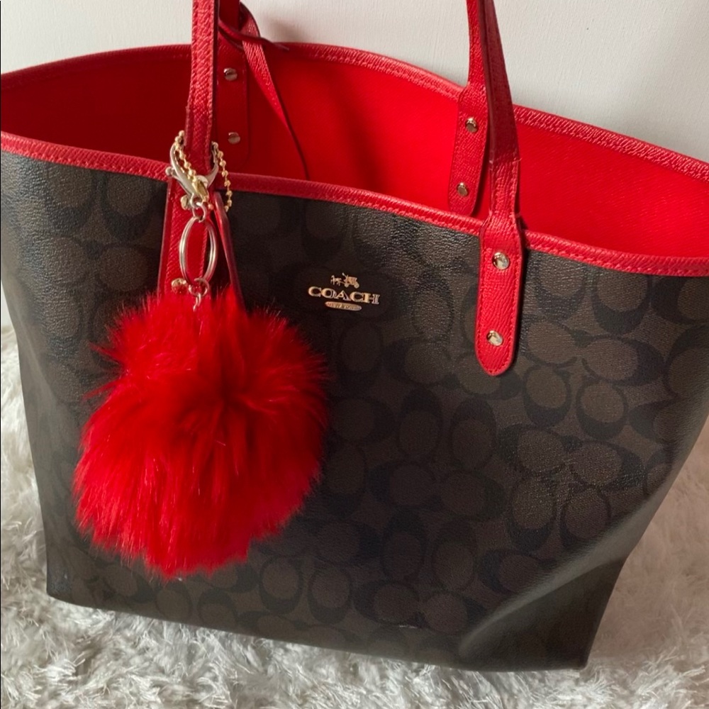 Coach reversible tote bag